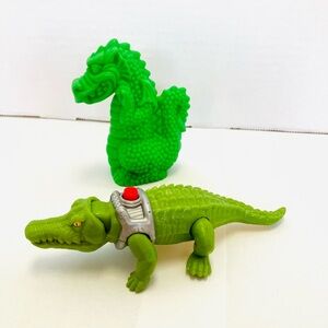 Fisher Price 1995 Great Adventures Dragon & Imaginext Crocodile